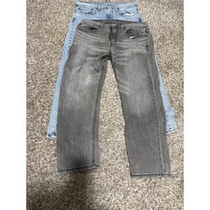 Bundle Men’s Levi’s 502 
jeans grey and blue 34/30